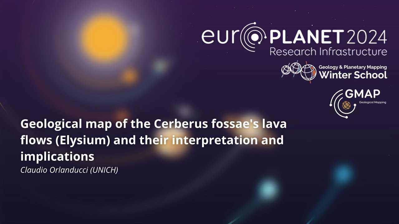 Geological map of the Cerberus fossae's lava flows (Elysium) and their interpretation and implications