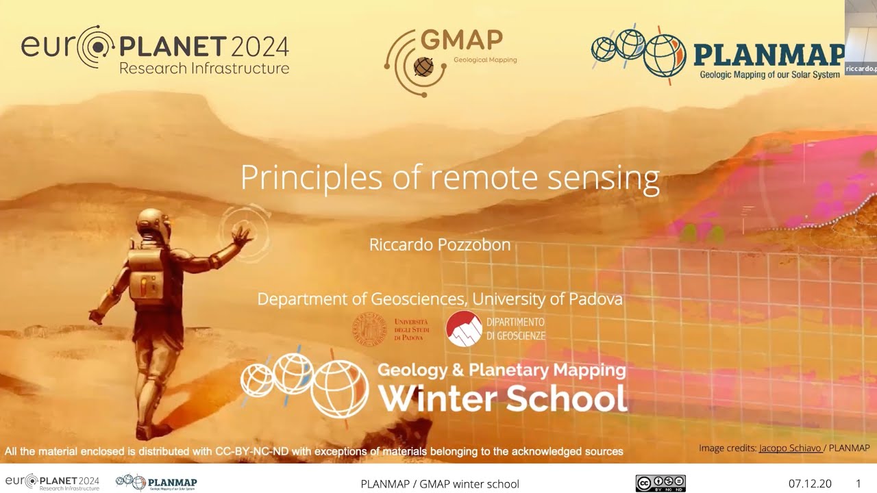 L2 - Principles of remote sensing (lecture)