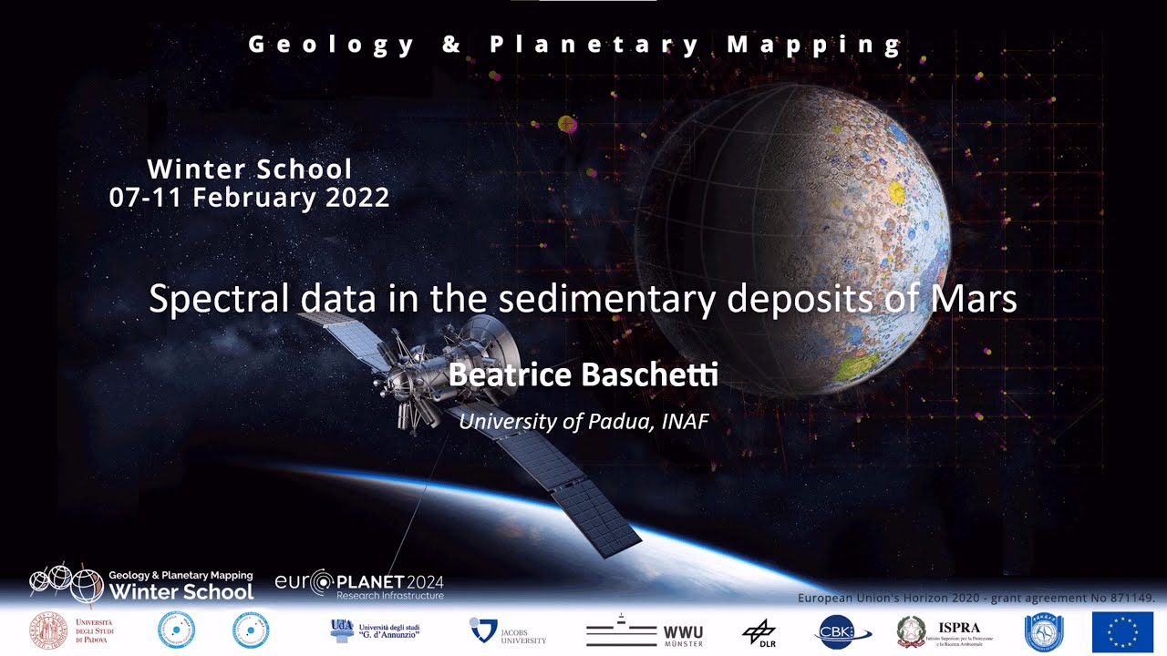 Spectral data in the sedimentary deposits of Mars
