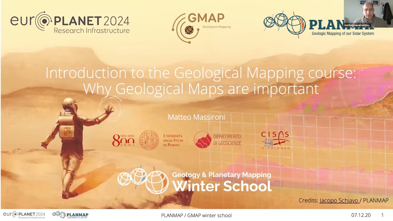L1 - Introduction to the Geological Mapping course Why planetary geological maps are important