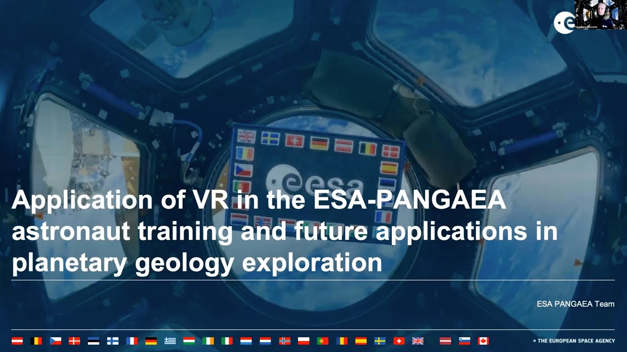 L14 - Use of VR in the ESA-PANGAEA astronaut training and future applications in planetary geology exploration